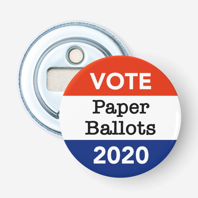 Abrebotellas Cédulas electorales 2020 (Anverso)