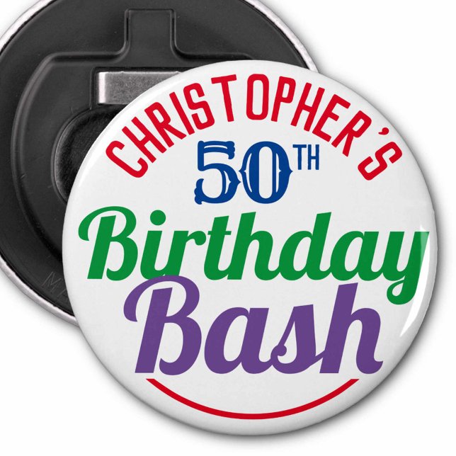 Abrebotellas Celebración de cumpleaños 50 (Subido por el creador)