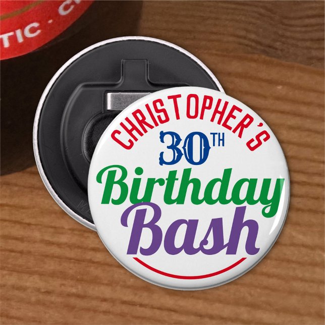 Abrebotellas Celebración de cumpleaños número 30 (Subido por el creador)