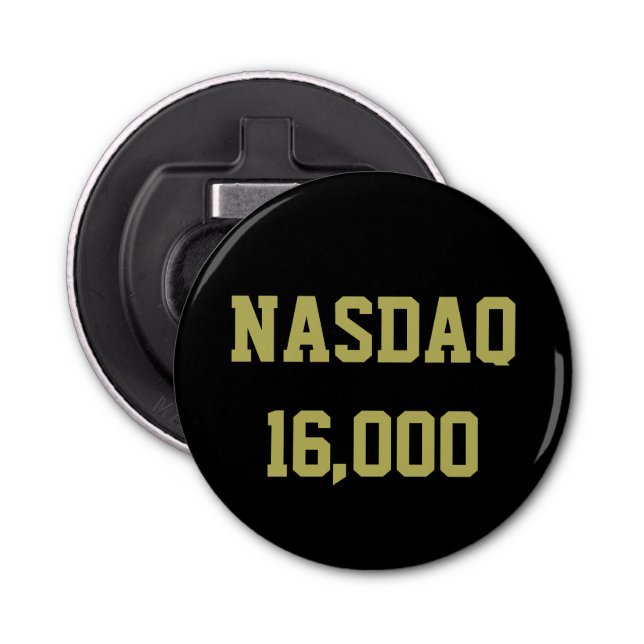 Abrebotellas Celebración de la Bolsa de Valores NASDAQ 16000 (Anverso)