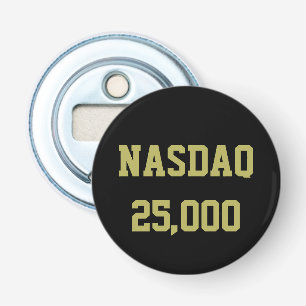 Abrebotellas Celebración de la bolsa de valores NASDAQ 25000