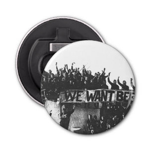 Abrebotellas Cerveza de prohibición de cosecha negra y blanca 1