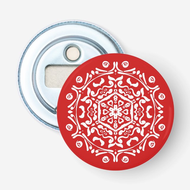Abrebotellas Cherry Mandala (Anverso)