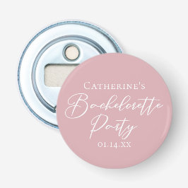 Abrebotellas Chic Dusty Rose Pink Bachelorette Party Custom