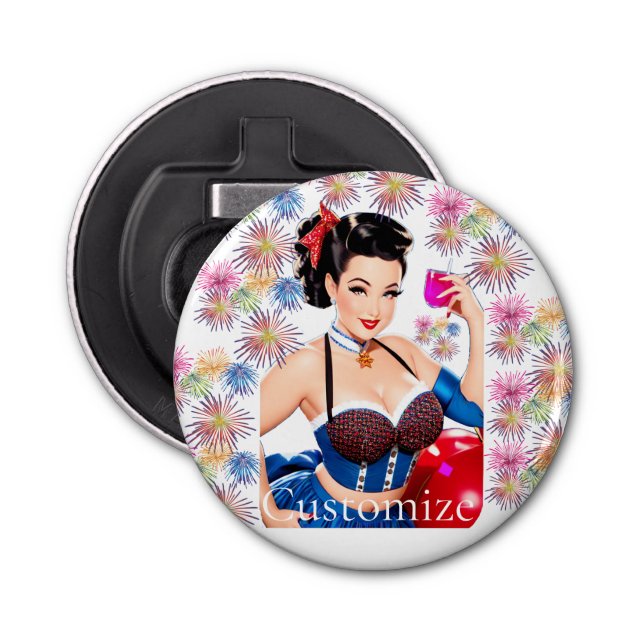 Abrebotellas Chica del Fiesta de cócteles Thunder_Cove (Anverso)