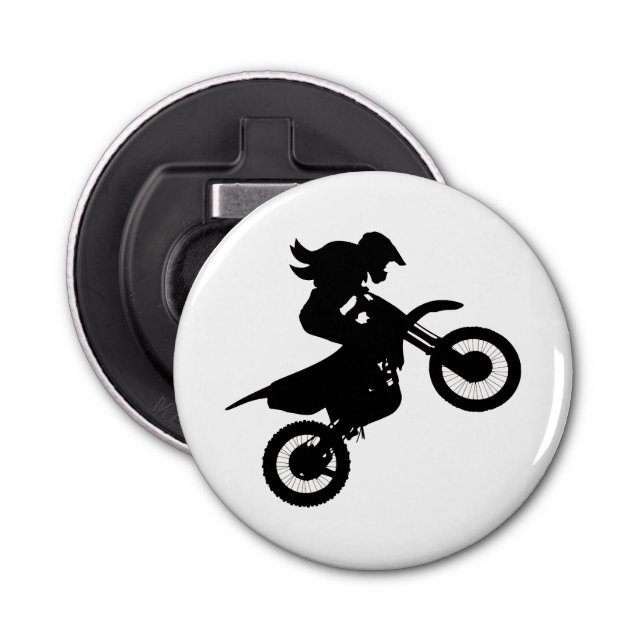 Abrebotellas Chica Dirt Bike (Anverso)