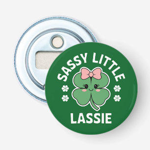 Abrebotellas Chica Pequeña Sassy del Día de San Patricio Niños