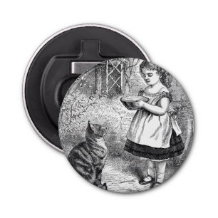 Abrebotellas Chica ventilado alimentando al gato como una salch