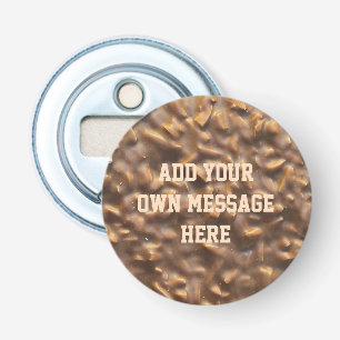 Abrebotellas Chocolate Chunky personalizado texto personalizado