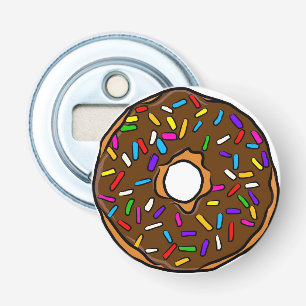 Abrebotellas Chocolate donut arcoiris espolvorea arte yum