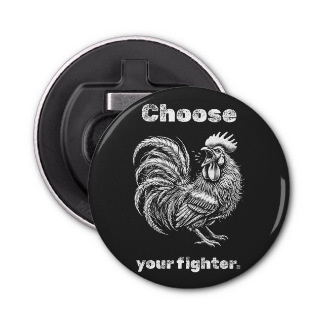 Abrebotellas Choose Your Fighter – Demon Rooster. (Anverso)