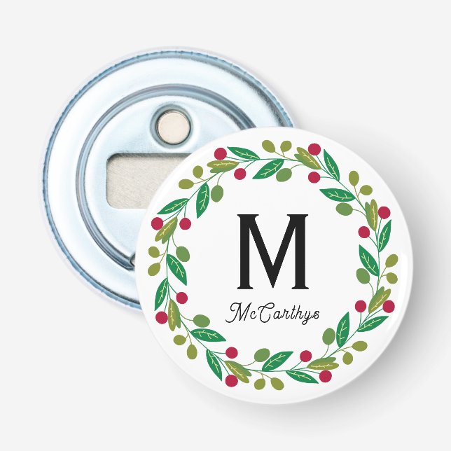 Abrebotellas Christmas Monogram  (Anverso)