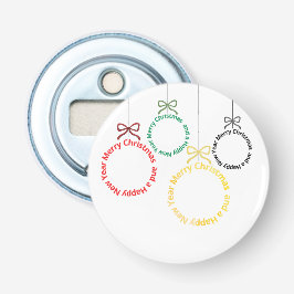 Abrebotellas Christmas Ornaments Text Design
