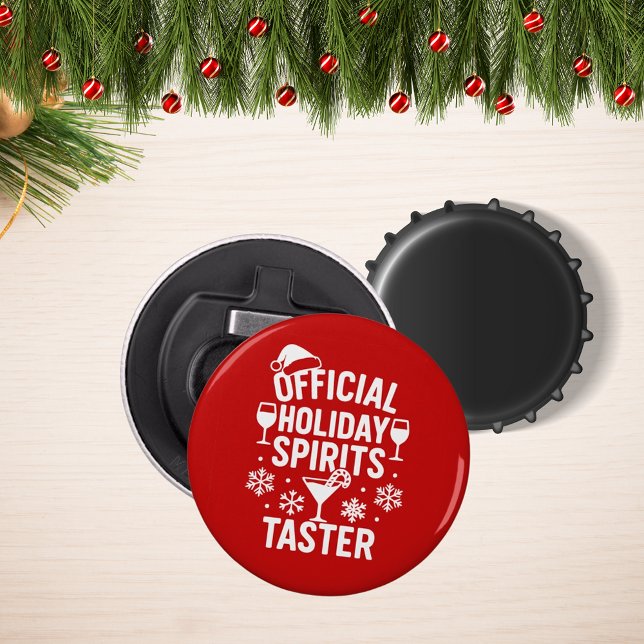 Abrebotellas Christmas quote funny party spirits taster red (Subido por el creador)