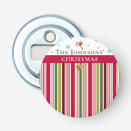 Abrebotellas Christmas Striped– Holiday Cooking & Baking Gift