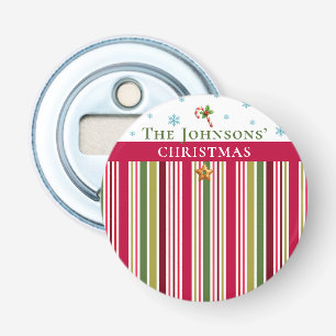 Abrebotellas Christmas Striped– Holiday Cooking & Baking Gift