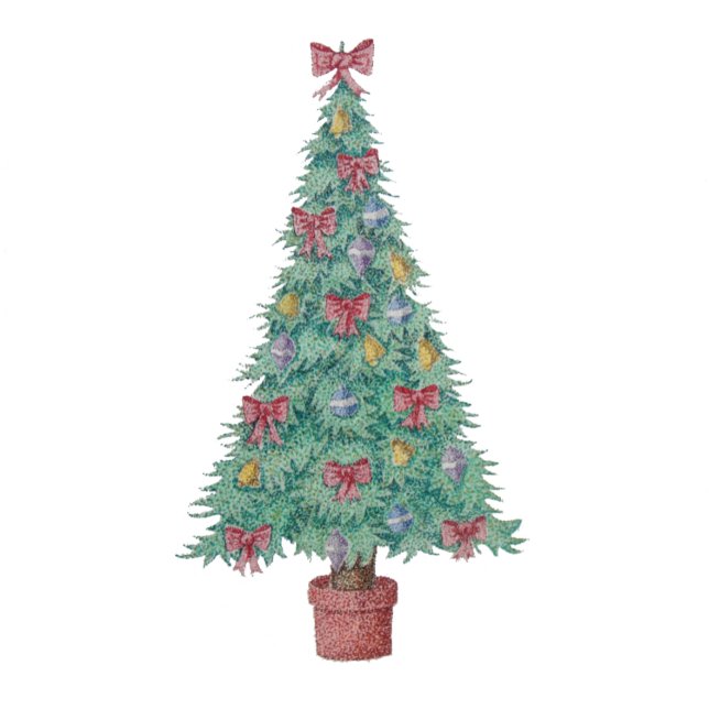 Abrebotellas Christmas tree with decorations red bows bells (Subido por el creador)