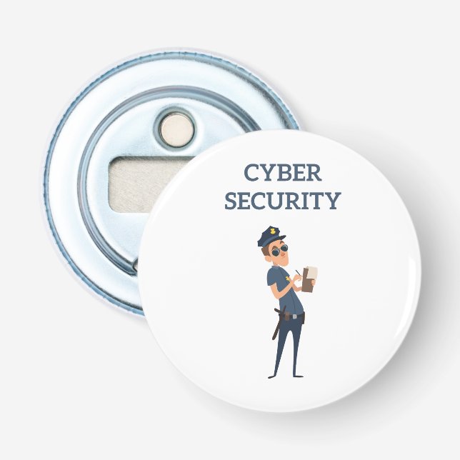 Abrebotellas Ciberseguridad: La policía de Guay sobre la patrul (Anverso)