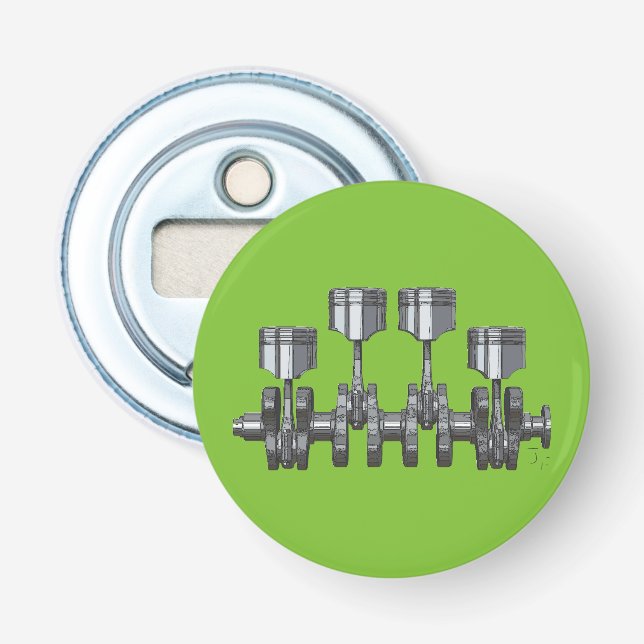 Abrebotellas Cigüeñal del pistón (Anverso)