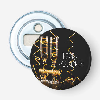 Abrebotellas Cinta de Oro Champagne Felices Fiestas