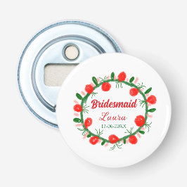 Abrebotellas cir de color rojo verde agregar nombre de dama de 