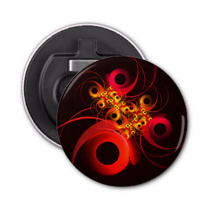 Abrebotellas Círculos coloridos Patrón de arte abstracto modern