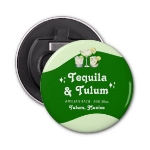 Abrebotellas Citrus Lime Green Tequila y Tulum Bachelorette