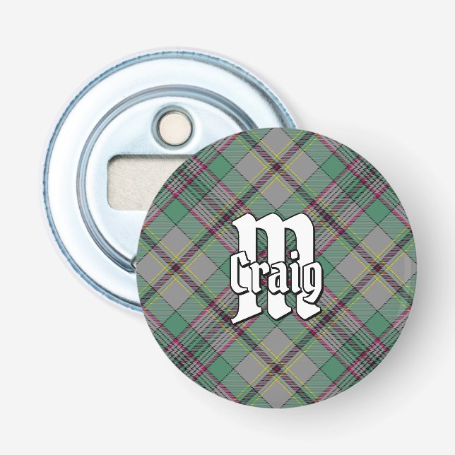 Abrebotellas Clan Craig Tartan (Anverso)