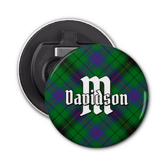 Abrebotellas Clan Davidson Tartan (Anverso)
