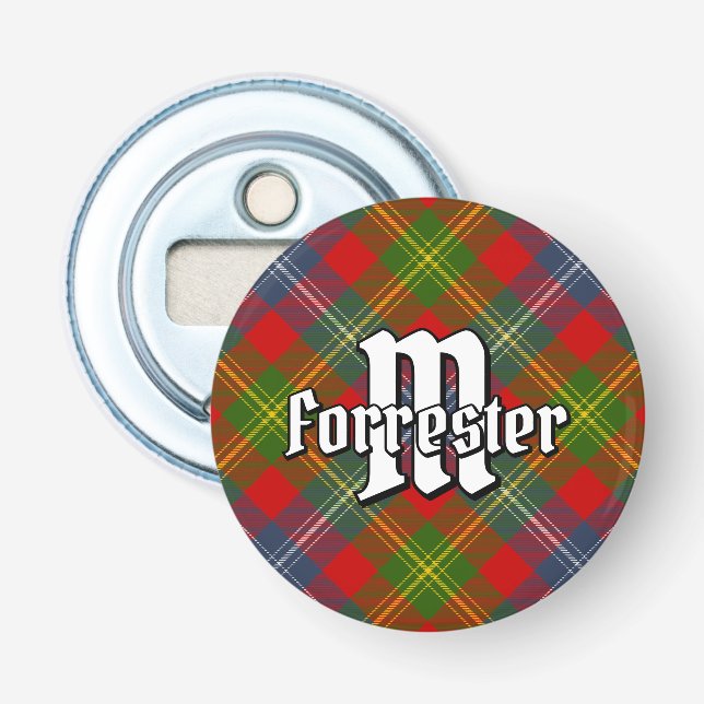Abrebotellas Clan Forrester Tartan (Anverso)