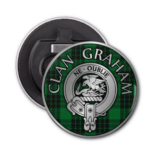 Abrebotellas Clan Graham Escudo y Tartan
