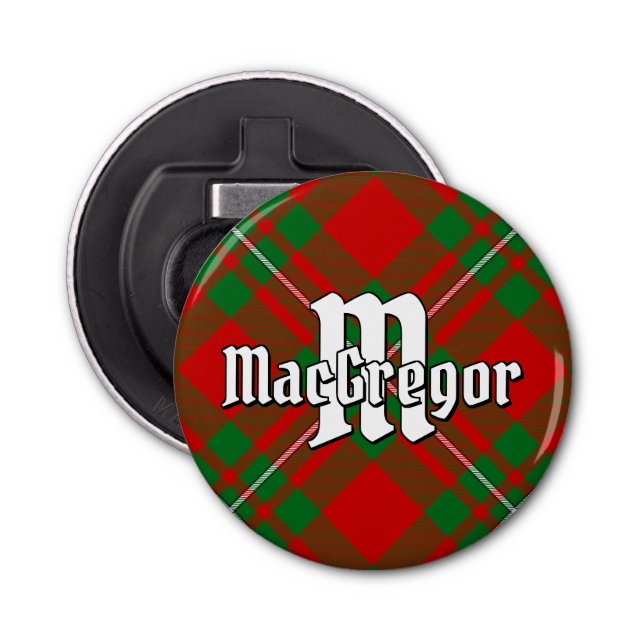 Abrebotellas Clan Gregor Tartan (Anverso)