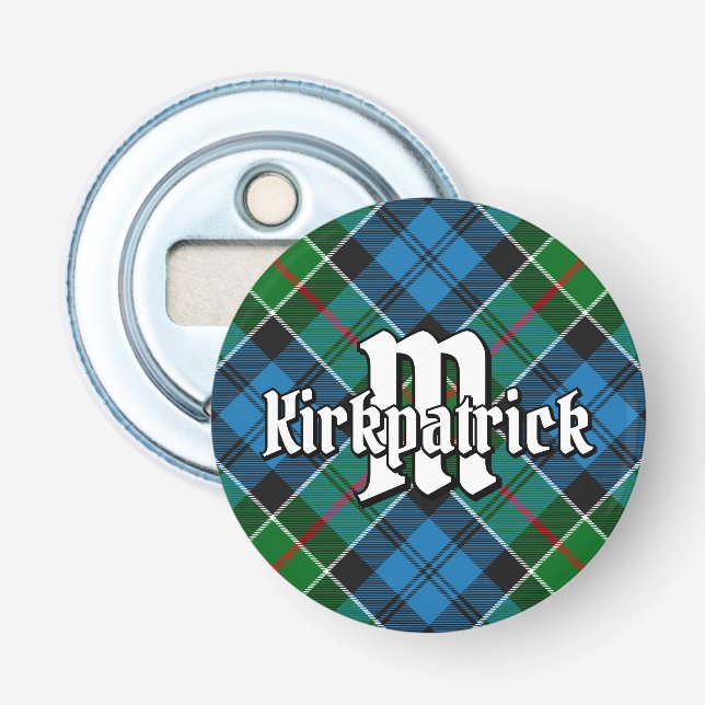 Abrebotellas Clan Kirkpatrick Tartan (Anverso)