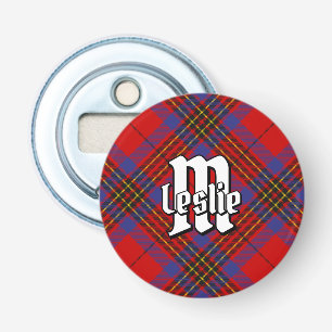 Abrebotellas Clan Leslie Red Tartan