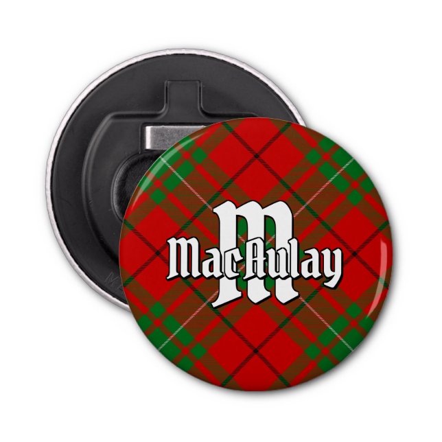 Abrebotellas Clan MacAulay Tartan (Anverso)
