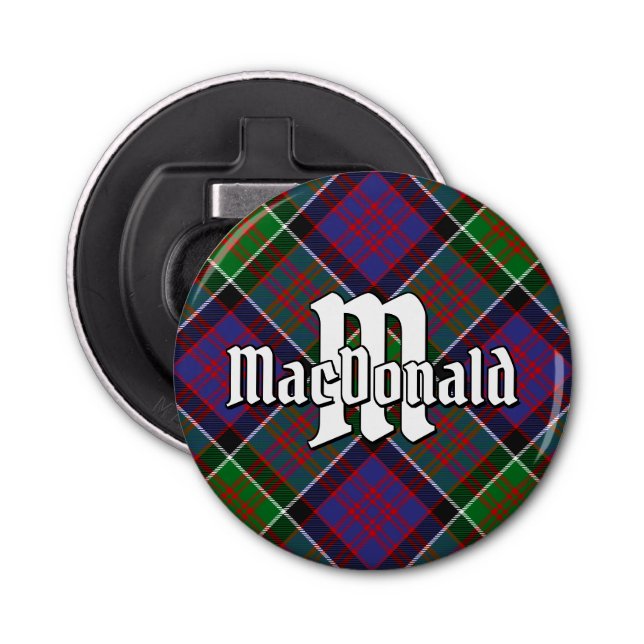 Abrebotellas Clan MacDonald de Clanranald Tartán (Anverso)