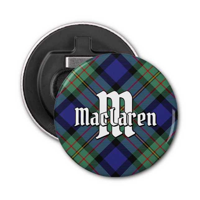 Abrebotellas Clan MacLaren Tartan (Anverso)