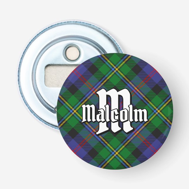 Abrebotellas Clan Malcolm Tartan (Anverso)