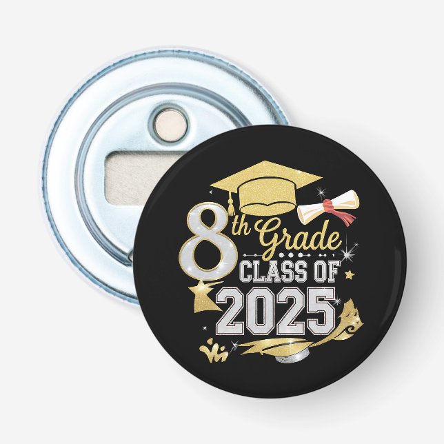Abrebotellas Clase de 8vo Grado Graduada 2025 Graduación (Anverso)