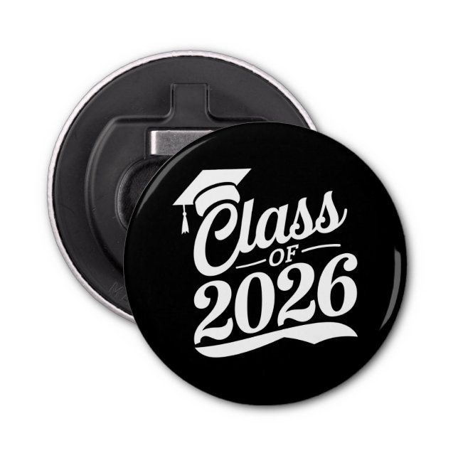 Abrebotellas Clase De Graduación Orgullosa De 2026 (Anverso)