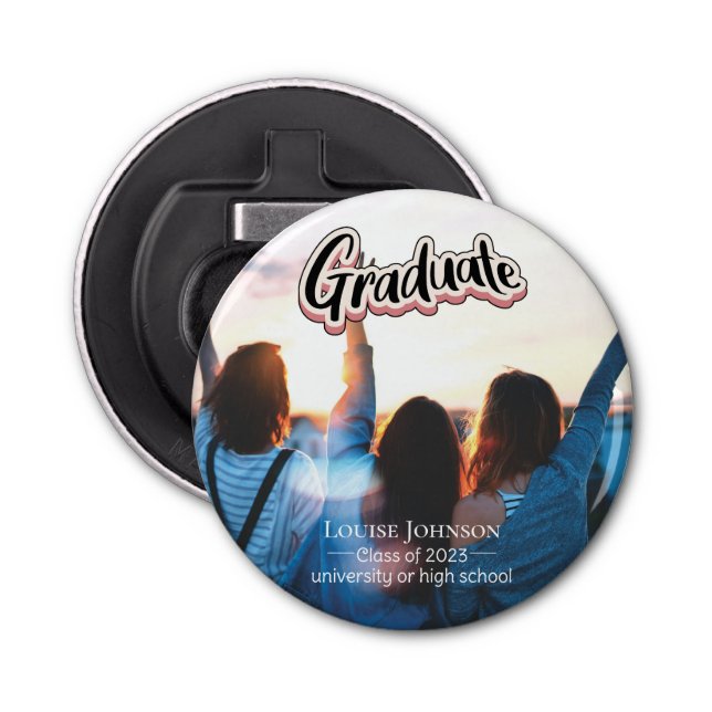 Abrebotellas Clase de Invitación de graduación de 2023 (Anverso)