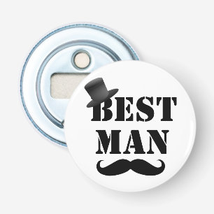 Abrebotellas Clásico Bigote de Padrino Sombrero de Copa