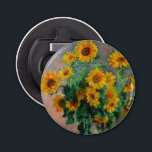 Abrebotellas Claude Monet - Bouquet de girasoles<br><div class="desc">Bouquet de girasoles / Bouquet de torres - Claude Monet,  Oil on Canvas,  1881</div>