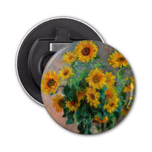 Abrebotellas Claude Monet - Bouquet de girasoles