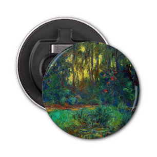 Abrebotellas Claude Monet - Esquina de un estanque con naves ac