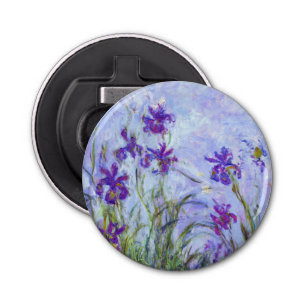 Abrebotellas Claude Monet - Lilac Irises / Iris Mauves