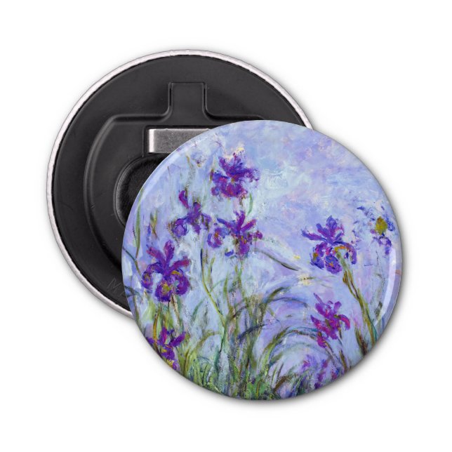 Abrebotellas Claude Monet - Lilac Irises / Iris Mauves (Anverso)