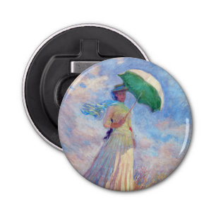 Abrebotellas Claude Monet - Mujer con Parasol a la derecha