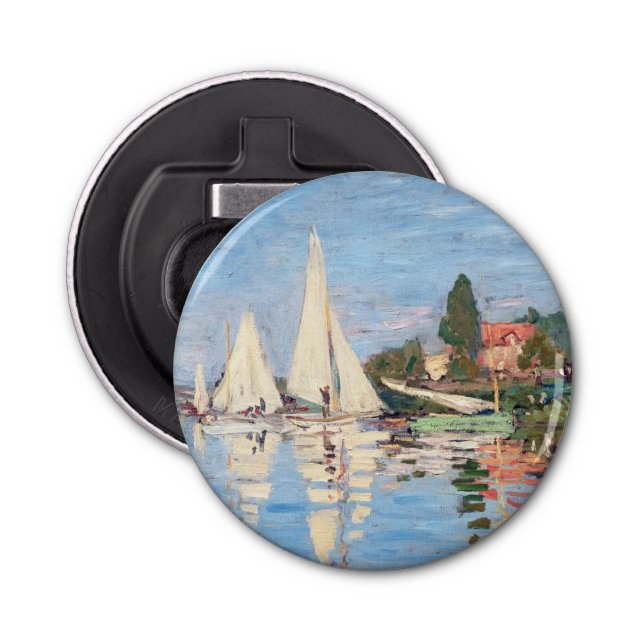 Abrebotellas Claude Monet - Regattas en Argenteuil (Anverso)