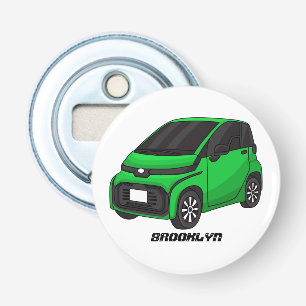 Abrebotellas Coche de pequeño tamaño verde
